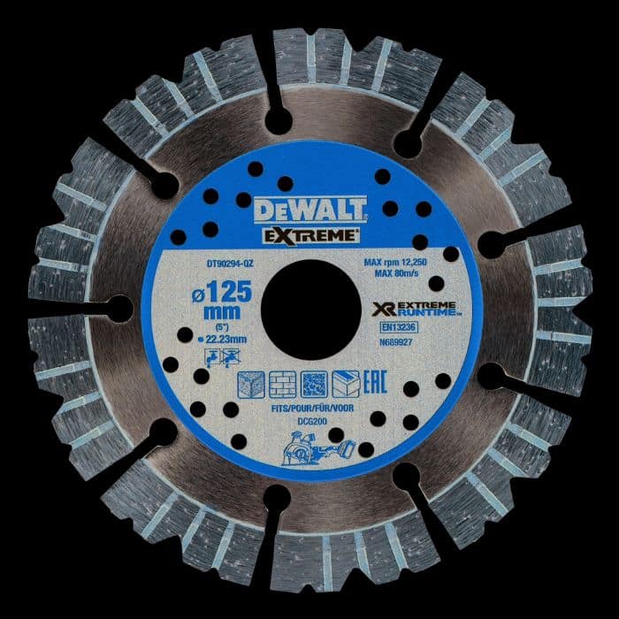 DEWALT DT90294-QZ Hoja de diamante EXTREME RUNTIME 125mm