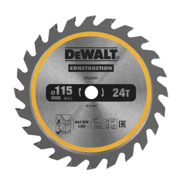 DeWalt Kreissägeblatt DT4370-QZ – 216 Mm, 60 Zähne, 30 Mm Bohrung | Für Saubere Schnitte In Holz & Kunststoff