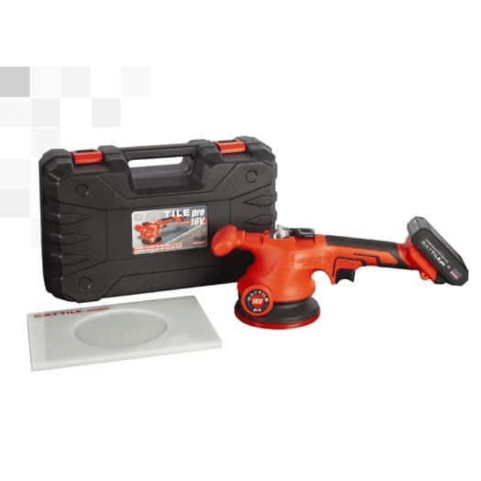 TOTAL - Ventosa Per Piastrelle - Macchina Installatrice - 10.000 Giri/min - Diametro 125 Mm - Aspirazione 50 Kg - Batteria, Caricabatterie E